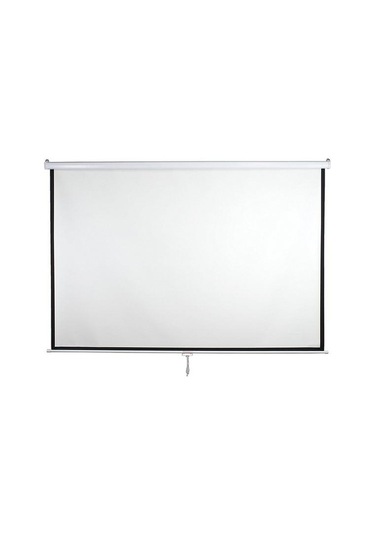 Codegen Fax-30 300x225 Cm Storlu Manuel Fiber Glass Projeksiyon Perdesi Arkası Siyah Fonlu