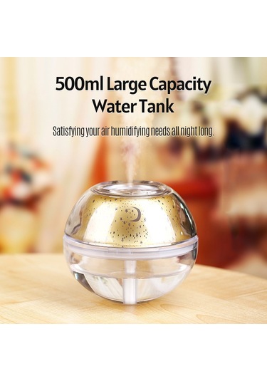 Padalink Gold 500ml Usb Nemlendirici: Nano Buhar, Aromaterapi, Yıldız Projeksiyonu, 36db Sessizlik, Otomatik Kapanma