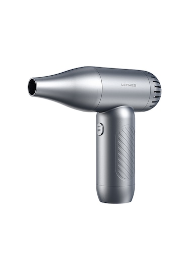 Lenyes Ltf02 Dijital Led Göstergeli 4 Kademeli Çok Fonksiyonlu Üfleme/çekme Turbo El Fanı Gri