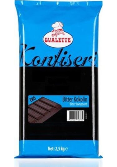 Katsan Ovalette Bitter Konfiseri Kokolin Çikolata Eko 2500 G