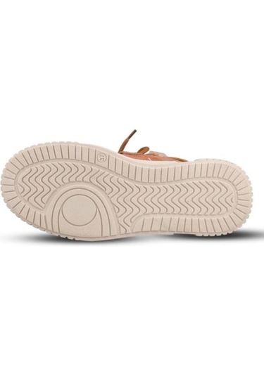 Mp 242-1876 Taba Süet Kadın Bağcıklı Spor Bot Taba