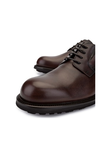 Mario Bruni Erkek Hakiki Deri Koyu Kahve Klasik Ayakkabı 1024 64428 Erk Ayk Sk24-25 Tdm Siyah