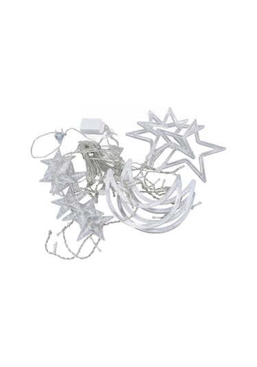 Xiyyadms Ramazan Gözde Ay Perde Işığı 126 Led 8 Aydınlatma Modu Pvc Teli Ev Dekorasyonu Avrupa Standartı 220v Diğer