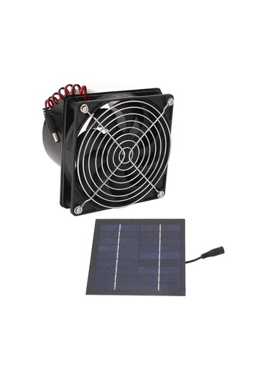Geeroyoo 50w Güneş Enerjili Portable Vantilatör - Pet Yuvaları, Bahçe, Attik İçin Soğutma Ve Havalandırma - 5-12v, Akü Yok