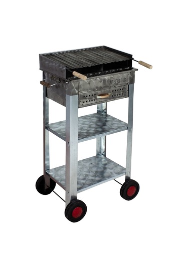 Metehan MTH-97 Pervazlı - Lama Izgaralı - Dört Tekerlekli Mangal