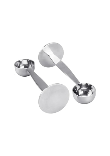 Geeroyoo Pratik Espresso Ölçüm Ve Sıkıştırma Aracı, Kompakt Paslanmaz Çelik Kahve Aksesuarı Gümüş