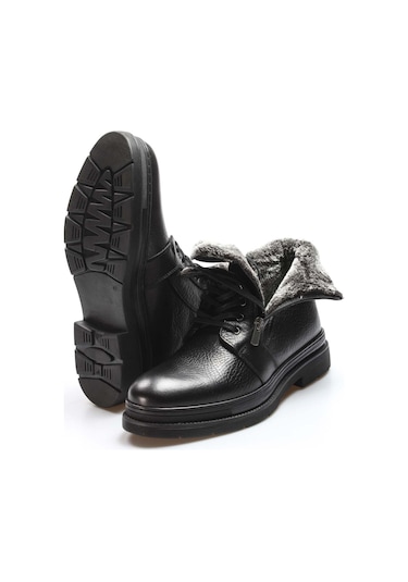 Hakiki Deri Erkek Klasik Bot 943sma926 Siyah