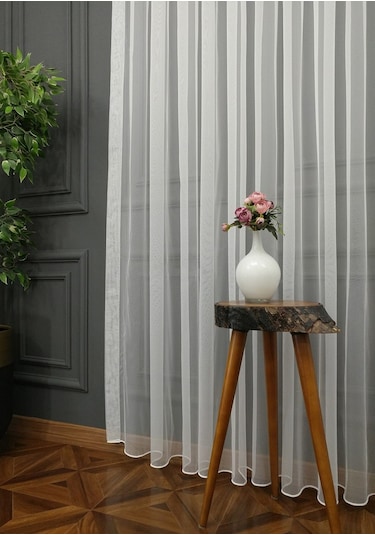 Evdepo Home Kullanıma Hazır Vual Tül Perde (540662467)