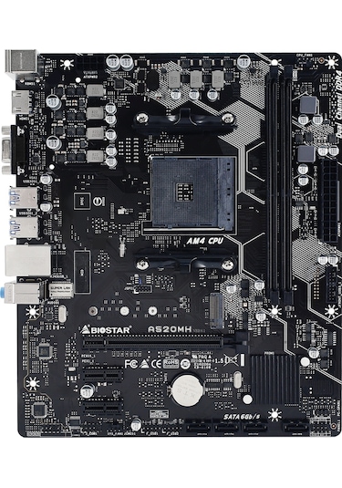 Biostar A520MH AMD A520 4400 MHz (OC) DDR4 Soket AM4 mATX Anakart