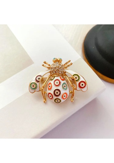 Vintage Klasik Kadınlar Lüks Arı Kristal Broş Takı Büyük Rhinesotne Metal Style 3 Style 3 Çok Renkli