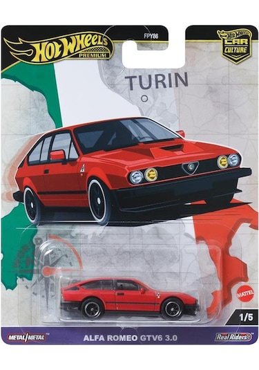 Hot Wheels Car Culture Premium Alfa Romeo Gtv6 3.0 Hrv80