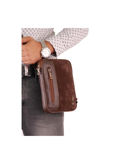 U.s. Polo Assn. Erkek El Çantası Süet Kahverengi 6766 Kahverengi