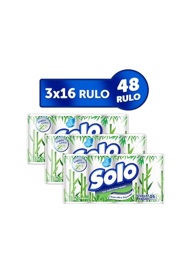 Solo Bambu 2 Katlı Tuvalet Kağıdı 48’li