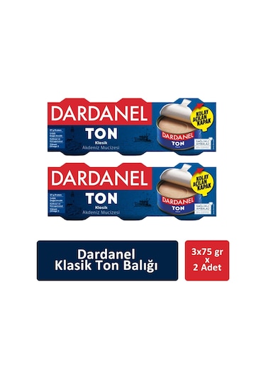 Dardanel Klasik Ton Balığı 2'li 3 x 75 G
