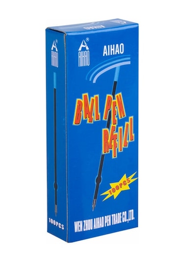 Aihao 107X20 Mavi Tükenmez Kalem Refilli 107M 100 ADET