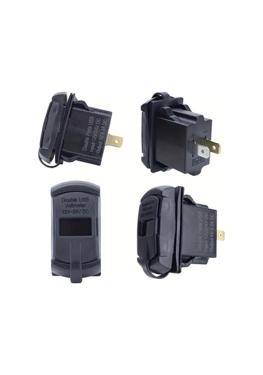 Trendooze Gaojunshop01 Mavi 12-24v 4.2a Tekne Araç Şarj Cihazı, Voltaj Görüntüleme