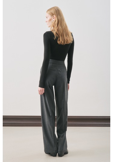 Klasik Kesim Kumaş Pantolon Antrasit Antrasit