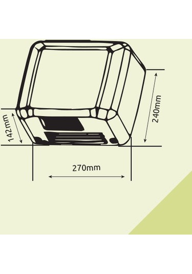 Omnipazar Xinda GSQ250A Fotoselli El Kurutma Makinesi 2500w Pasla