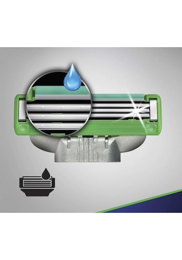 Gillette Mach3 Sensitive Yedek Başlık 4'lü
