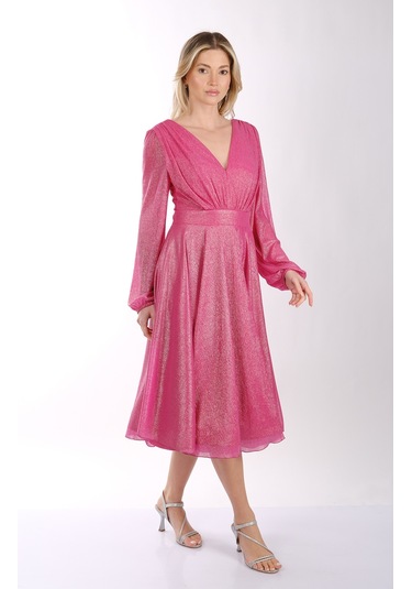 Dori Kadın Elbise 231kb5079 Fuşya