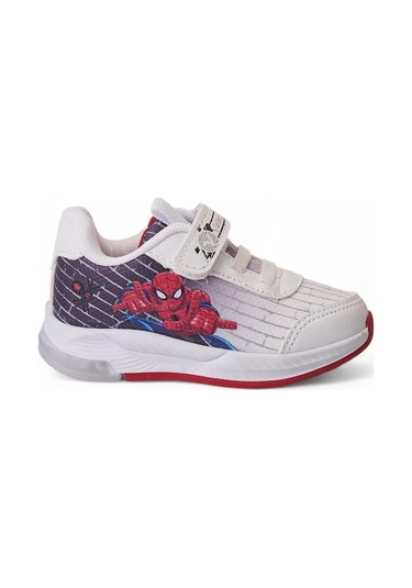 Spıderman 05 Erkek Bebek Işıklık Sneaker Beyaz