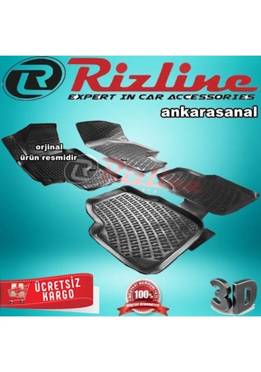 Rizline Skoda Super B 3D Paspas Havuzlu 2008-2014 Arası 4 Prç N11.20406
