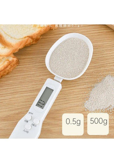 Yeni 500g / 0.1g Taşınabilir Lcd Dijital Mutfak Ölçeği Kaşık Gram Elektronik Kaşık Ağırlık Volumn Gıda Ölçeği Yeni Yüksek Kalite Ahşap