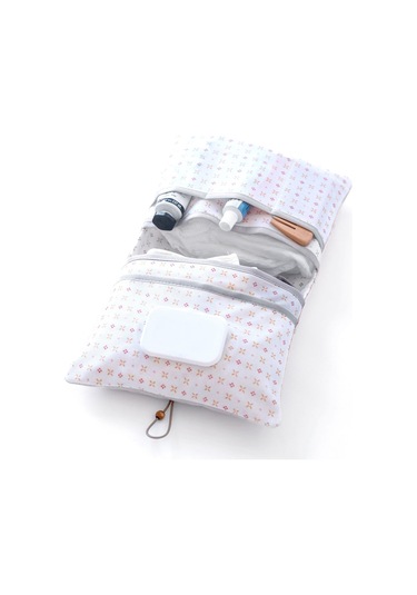 Anne Bebek Bakım Çantası Yenidoğan Alt Açma Değiştirme Düzenleyici Çantası Organizer Solid Gri Çok Renkli