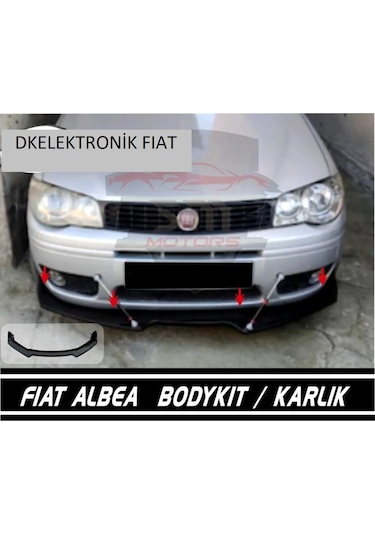 Fiat Albea Ön Tampon Eki Bodykit Karlık Lip 123pionablackalbea