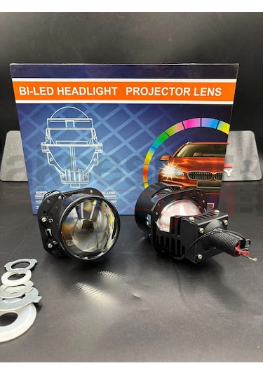 Bi-led Mercek Far 2,5inch Projektör Ledli Far Göbeği-üstün Aydınlatma