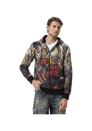 Cipo & Baxx Cl574 Eagle Spirit Men Sweatshirt Siyah