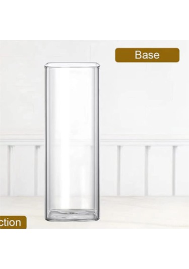 Kangvka Koku Çubukları İçin Cam Ashtray, Modern Ve Zarif Tasarım, Kuru Koku Tozu Toplama, 60x200mm Aksesuarlar Dahil Değil Şeffaf