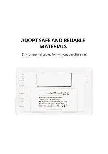 Youtek Ev İçi Evcil Kullanıma Yüksek Hassasiyetli Lcd Ekranlı Sıcaklık Ve Nem Ölçer - Beyaz Cr2032 Pil İle Teslim Beyaz