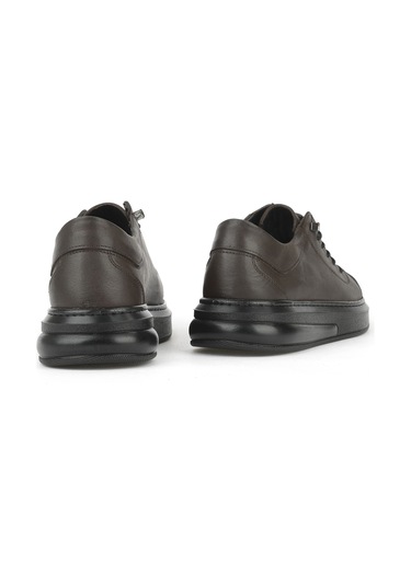 Ziya, Erkek Hakiki Deri Sneaker 153423z73 Kahve 153423z73 300 Kahve
