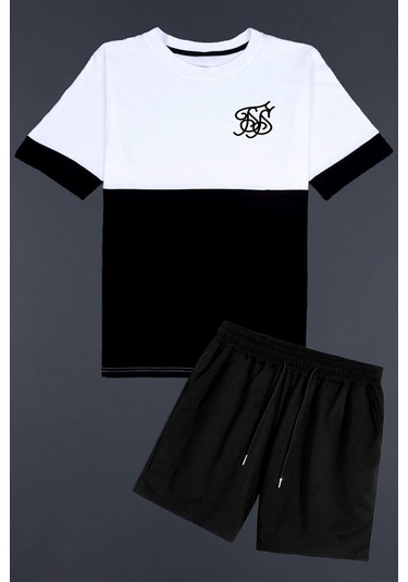 Brooklyn Şort T-shirt Eşofman Takımı Siyah2 Siyah