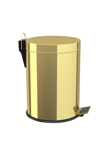 Fkn Altın Pedallı Çöp Kovası Altın