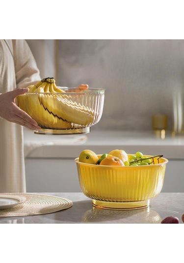 Suntek Mutfak Kevgir Kase Seti Meyve Temizleyici Yıkama Renk-a