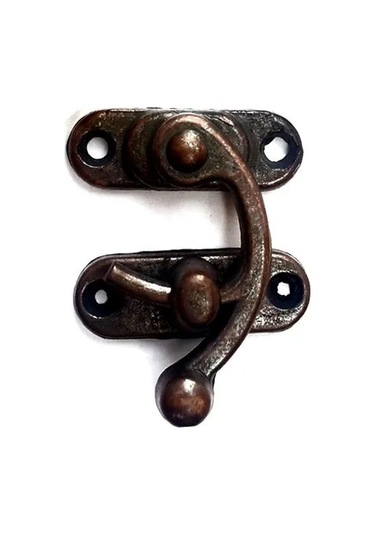 Yay Gözü, Ahşap Kutu Klipsi - Minik 20x24 Mm, Antik, 1 Adet Çok Renkli