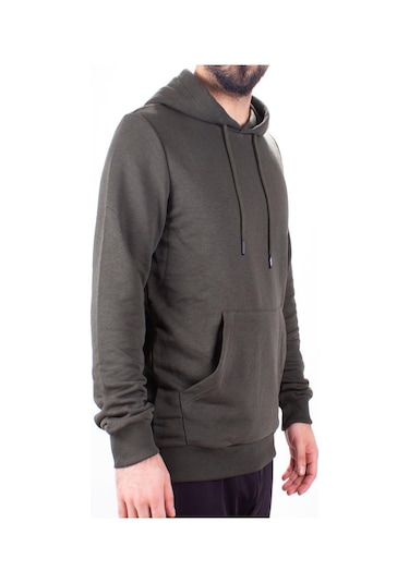 Twister 2732 Haki Kapüşonlu Erkek Sweatshirt Haki