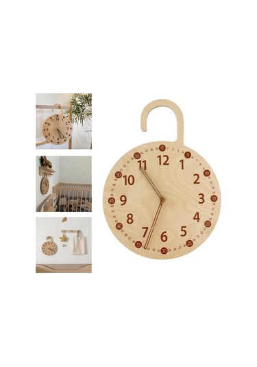 Pazly Suntek Saati Pille Ofis Modern Duvar Dijital Çalışan B2 Ahşap-b2 Ahşap Fp Çok Renkli
