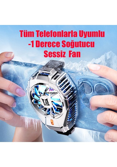 Tüm Telefonlarla Uyumlu Telefon Soğutucu Soğutma Fan Ultra Sessiz