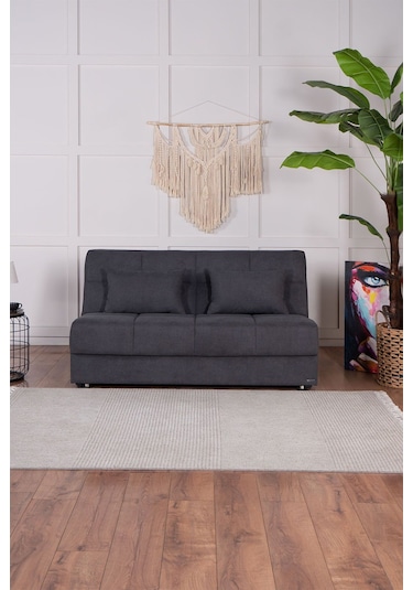 Kilim Mobilya Robin Iki Kişilik Yatak Olabilen Koltuk Antrasit Antrasit