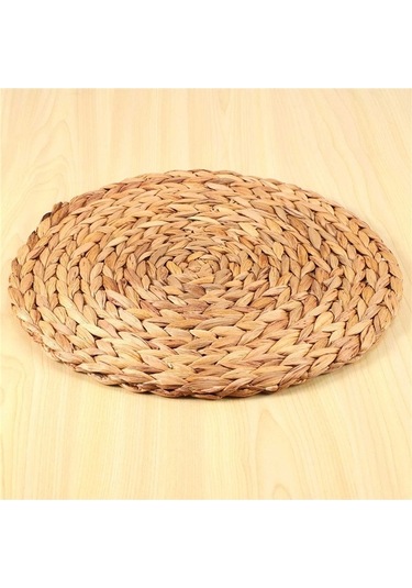 Ulzyvf Yuvarlak Su Servisi Renk Rattan Masa Kabağı Dokuma Dokuma Doğal Birincil Amerikan Adet 4 Rs Diğer