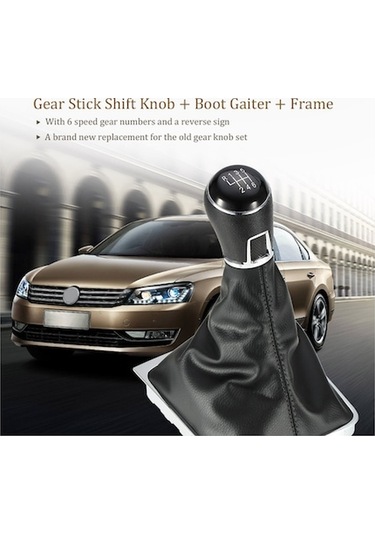 Vw Passat B7 İçin 6 Vitesli Deri Vites Topuzu - Kolay Montaj