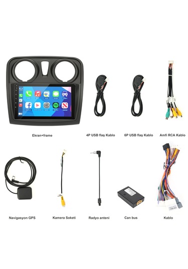Renault Dacia Sandero 2013-2020yıl 2gb Ram 32gb Rom Carplay Multi