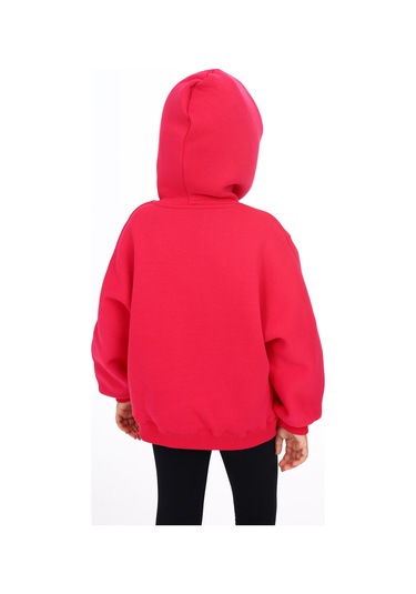 Toontoy Kız Çocuk Nakışlı Sweatshirt Koyu Fuşya