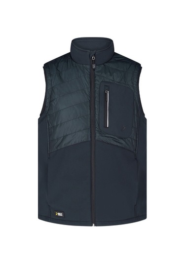 Safety Jogger Oak Metal Mavi Rüzgara Dayanıklı Yelek Koyu Lacivert