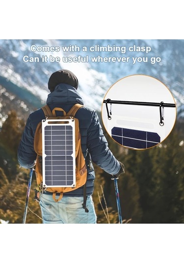 Xuweiwei 1 Adet Yeni Stil Güncellenmiş Solar Panel 3 Taşınabilir 5v Güneş Paneli Ip44 Usb Şarj Stabilizatörü Güç Bankası Kamp Ev Kullanımı
