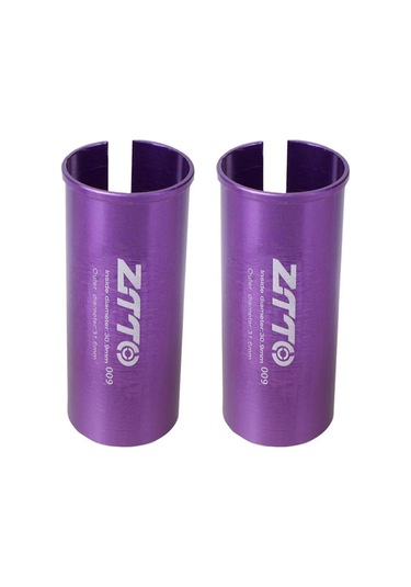 Sones 30,9-31,6 Mm 009 2 Adet Ztto Bisiklet Sele Borusu Dönüşüm Manşonu Redüktör Kapağı Mor