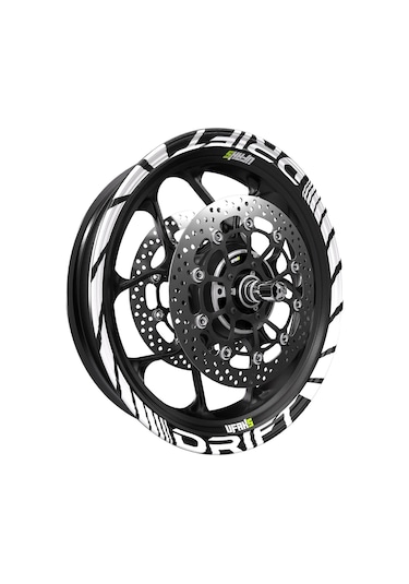 Mondial Drift Jant Şeridi Fosforlu Beyaz